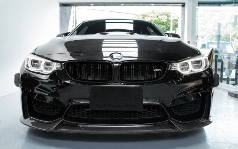BMW M3/M4 (F80/F82/F83) VARIS Style Carbon Fibre Front Lip Spoiler - Twenty Two Tuning Front Lip