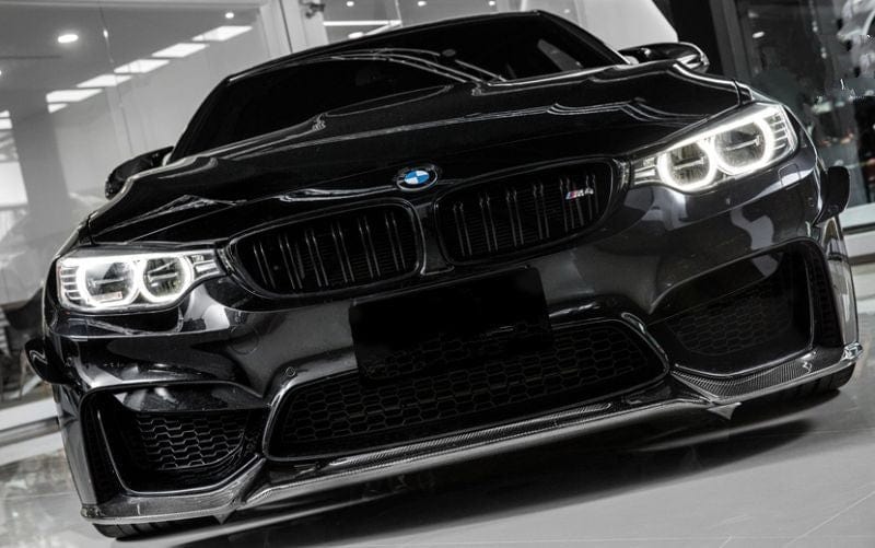 BMW M3/M4 (F80/F82/F83) VARIS Style Carbon Fibre Front Lip Spoiler - Twenty Two Tuning Front Lip