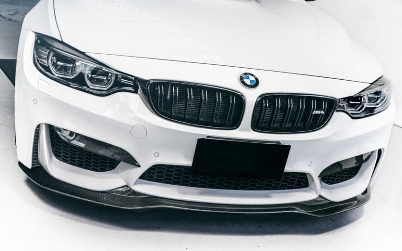 BMW M3/M4 (F80/F82/F83) Vorsteiner Style Carbon Fibre Front Lip Spoiler - Twenty Two Tuning Front Lip