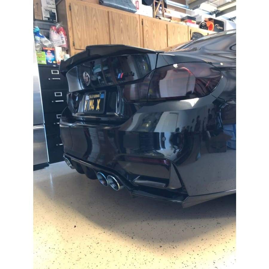 BMW M3/M4 (F80/F82/F83) Vorsteiner Style Gloss Black Rear Diffuser - Twenty Two Tuning Rear Diffuser