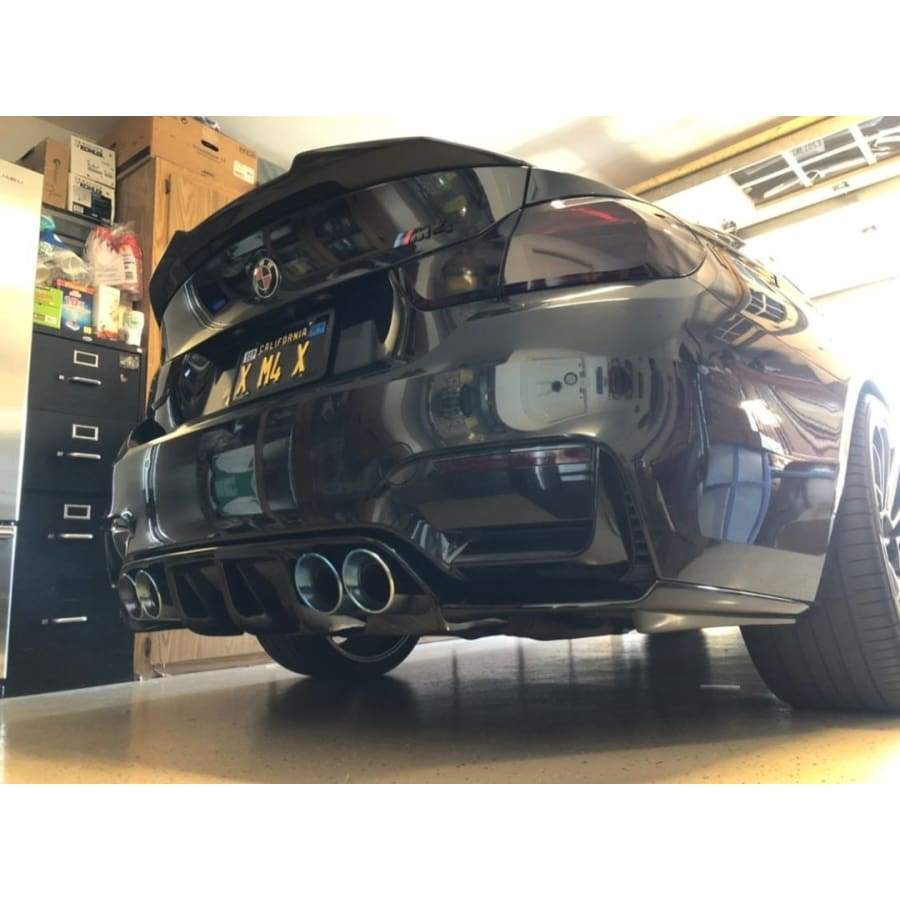 BMW M3/M4 (F80/F82/F83) Vorsteiner Style Gloss Black Rear Diffuser - Twenty Two Tuning Rear Diffuser