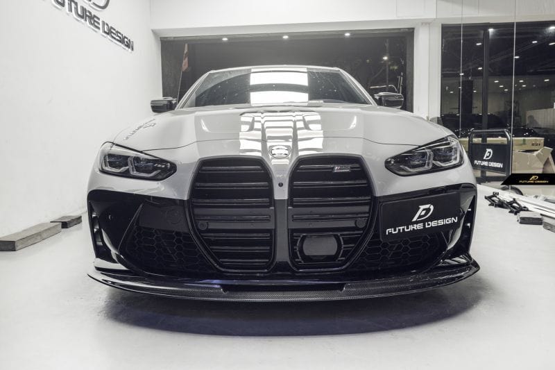 BMW M3/M4 Future Design Carbon Fibre Front Lip Spoiler (G80/G81/G82/G83) - Future Design Front Lip