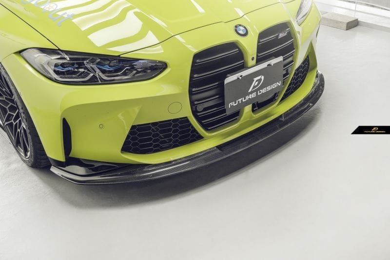 BMW M3/M4 Future Design Carbon Fibre Front Lip Spoiler (G80/G81/G82/G83) - Future Design Front Lip
