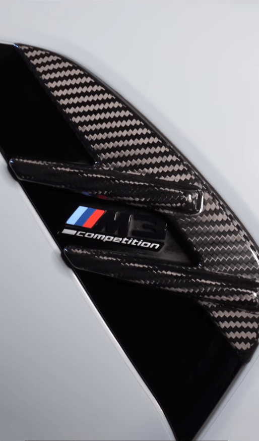BMW M3/M4 M Performance Style Carbon Fibre Fender Trims (G80/G81/G82/G83) - Twenty Two Tuning Fender Trims