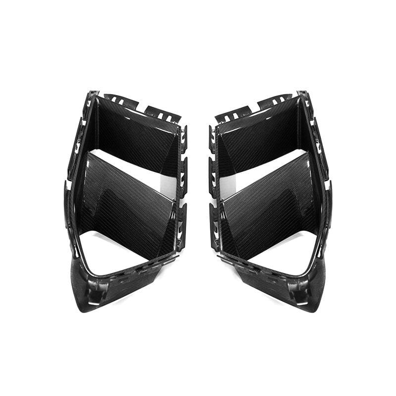 BMW M3/M4 M Performance Style Carbon Fibre Front Bumper Vent Trims (G80/G81/G82/G83) - Twenty Two Tuning Front Canards/Bumper Inserts