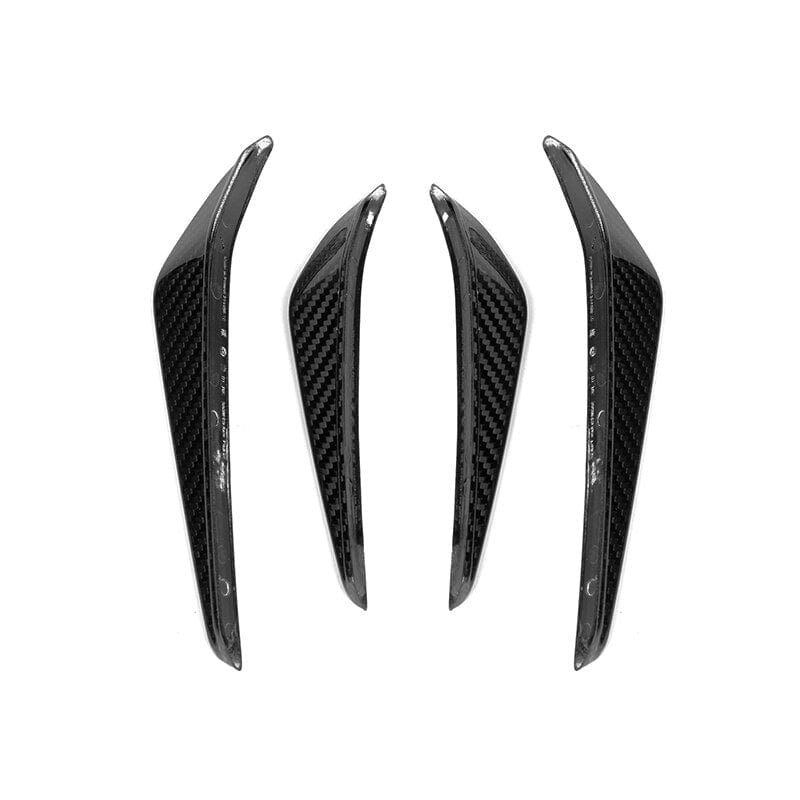 BMW M3/M4 M Performance Style Carbon Fibre Front Canards (G80/G81/G82/G83) - Twenty Two Tuning Front Canards/Bumper Inserts