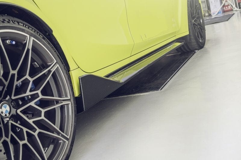 BMW M3/M4 M Performance Style Carbon Fibre Side Skirts (G80/G81/G82/G83) - Twenty Two Tuning Side Skirts