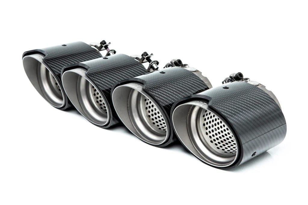 BMW M3/M4 OEM+ M Performance Style Carbon Fibre Exhaust Tips (G80/G81/G82/G83) - Twenty Two Tuning Exhaust Tips
