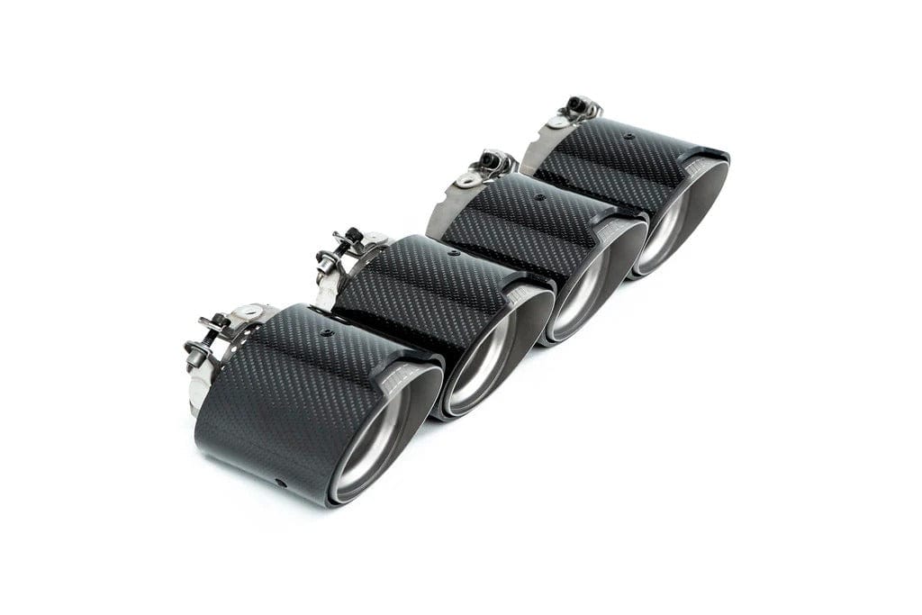 BMW M3/M4 OEM+ M Performance Style Carbon Fibre Exhaust Tips (G80/G81/G82/G83) - Twenty Two Tuning Exhaust Tips
