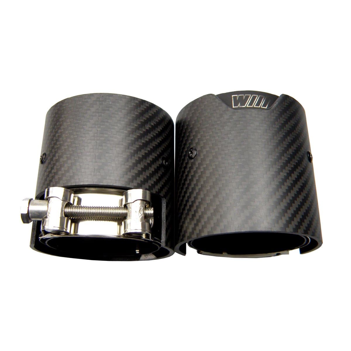 BMW M4 (F82/F83) Black M Performance Style Carbon Fibre Exhaust Tips - Twenty Two Tuning Exhaust Tips