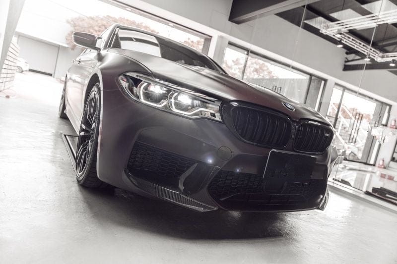 BMW M5 (F90) M Performance Style Carbon Fibre Front Splitters - Twenty Two Tuning Front Lip