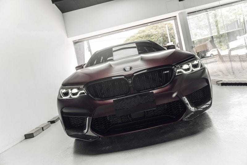 BMW M5 (F90) M Performance Style Carbon Fibre Front Splitters - Twenty Two Tuning Front Lip