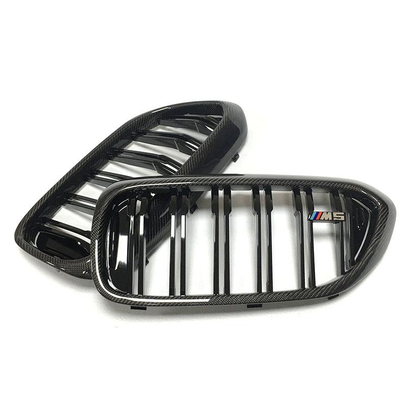 BMW M5 (F90) M Style Carbon Fibre Front Grilles - Twenty Two Tuning Front Grille
