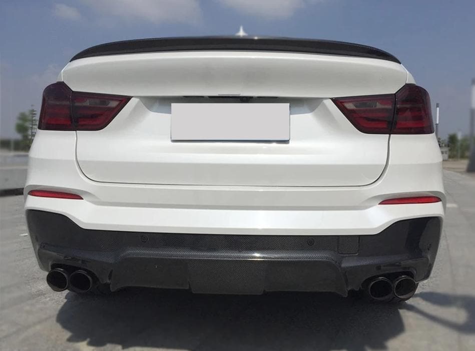 BMW X4 (F26) M Tech Style Carbon Fibre Quad Pipe Diffuser - Twenty Two Tuning Rear Diffuser