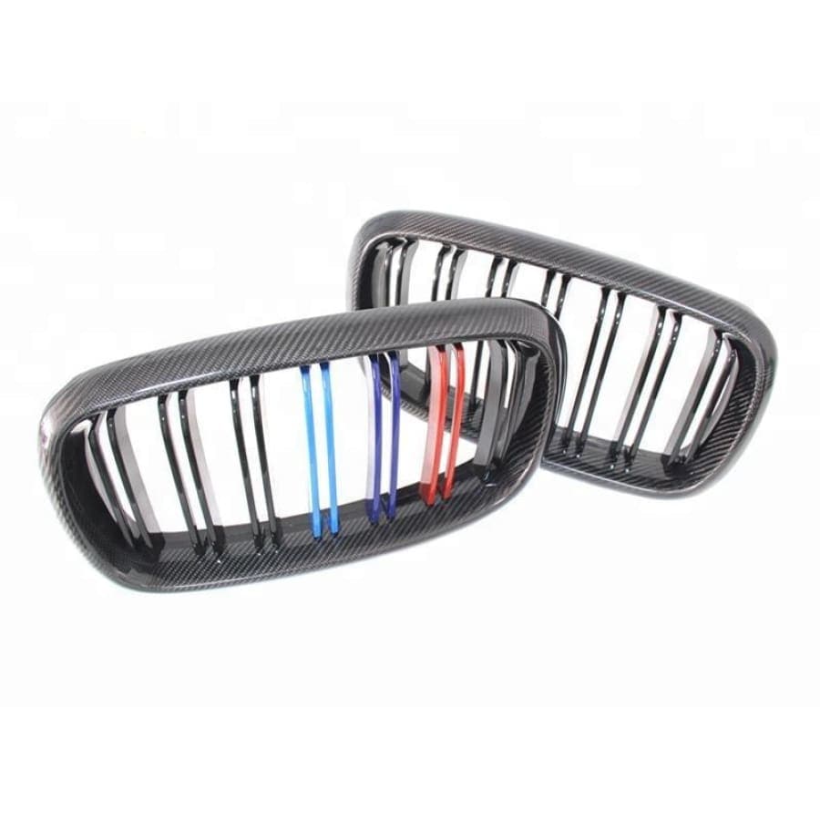 BMW X5 (F15) M Performance Style Carbon Fibre Front Grilles - Twenty Two Tuning Front Grille