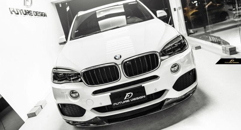 BMW X5 (F15) M Performance Style Carbon Fibre Front Lip Spoiler - Twenty Two Tuning Front Lip