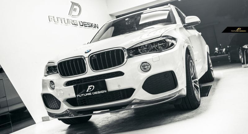 BMW X5 (F15) M Performance Style Carbon Fibre Front Lip Spoiler - Twenty Two Tuning Front Lip