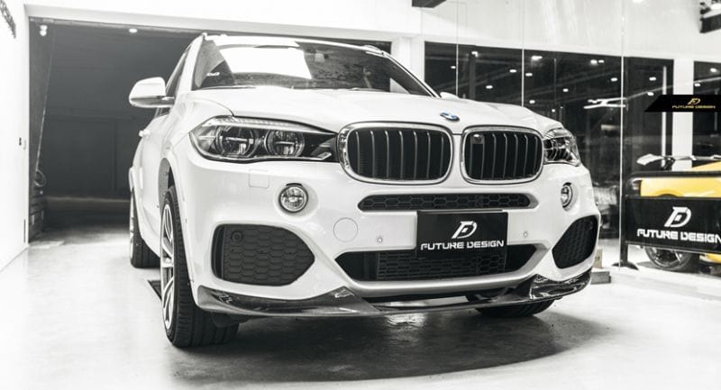BMW X5 (F15) M Performance Style Carbon Fibre Front Lip Spoiler - Twenty Two Tuning Front Lip