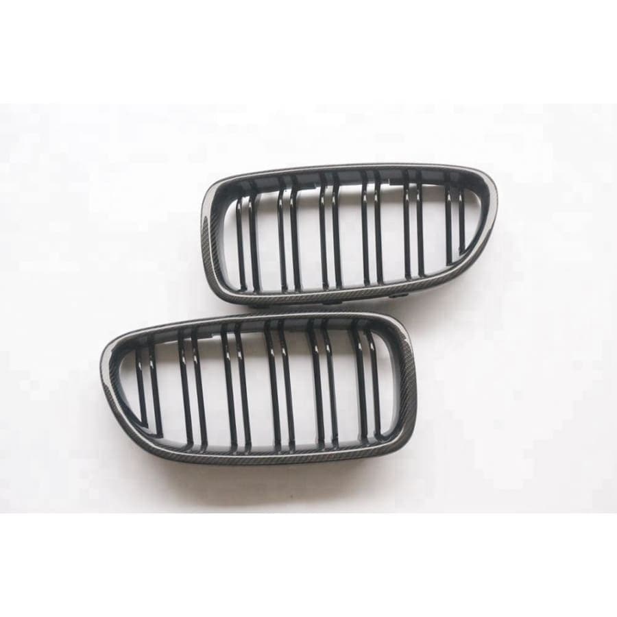 BMW X5/X5M/X6/X6M M Style Carbon Fibre Front Grilles - Twenty Two Tuning Front Grille