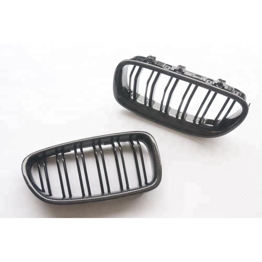 BMW X5/X5M/X6/X6M M Style Carbon Fibre Front Grilles - Twenty Two Tuning Front Grille