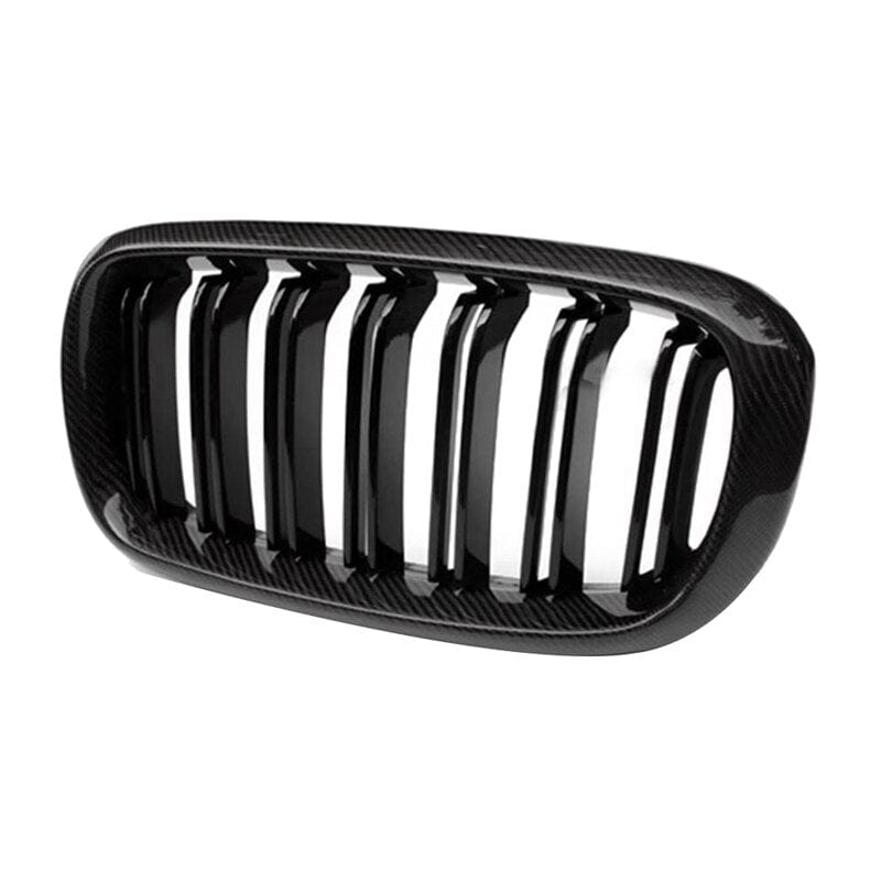 BMW X5/X5M/X6/X6M M Style Carbon Fibre Front Grilles - Twenty Two Tuning Front Grille