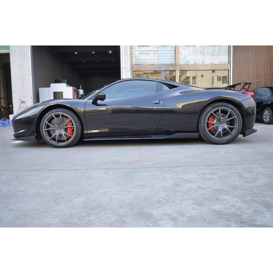 Ferrari 458 Berlinetta/Italia - VEL Style Carbon Fibre Side Skirts - Twenty Two Tuning Side Skirts