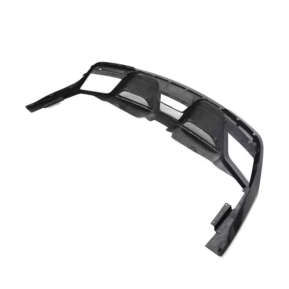 Ford Mustang (6th Gen.) GT Style (Quad) Carbon Fibre Rear Bumper Diffuser - Twenty Two Tuning Rear Diffuser