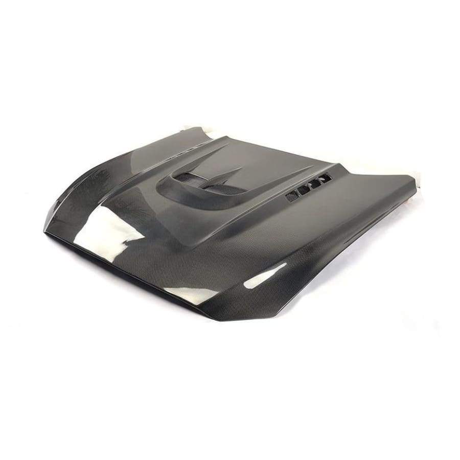 Ford Mustang (6th Gen.) Pre-Facelift Carbon Fibre Hood/Bonnet Replacement - Twenty Two Tuning Hood/Bonnet Complete