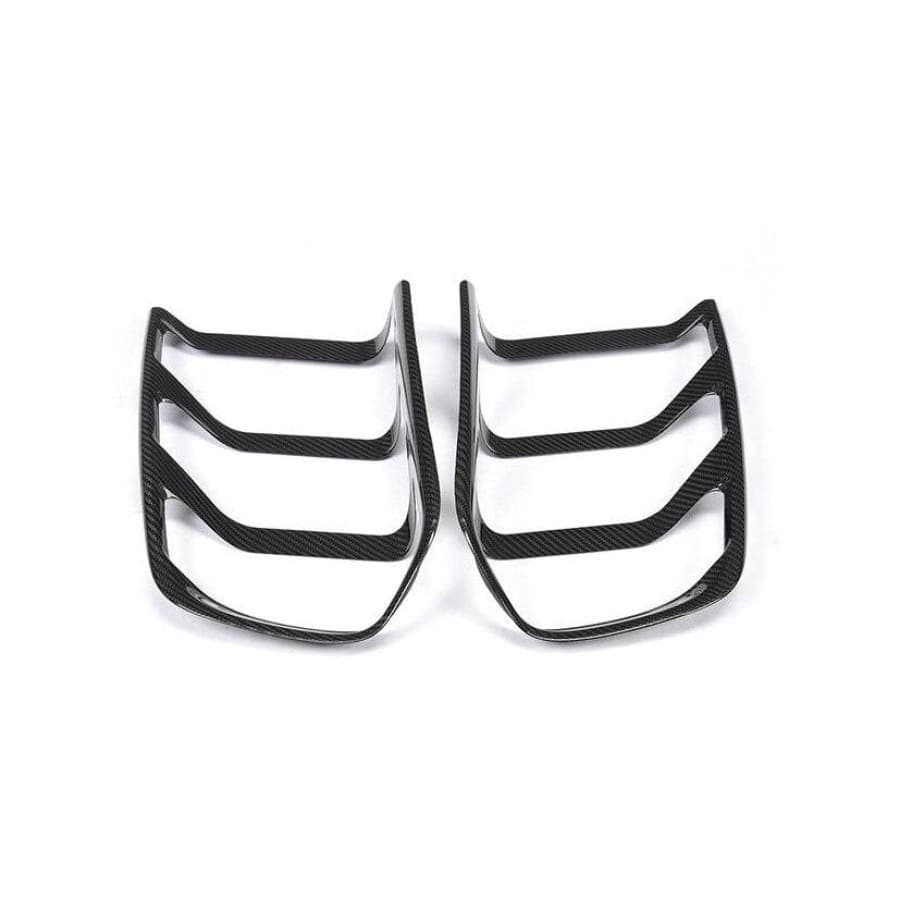 Ford Mustang (6th Gen.) Pre-Facelift Carbon Fibre Rear Light Insert Trims - Twenty Two Tuning Rear Lights/ Tail Lamps