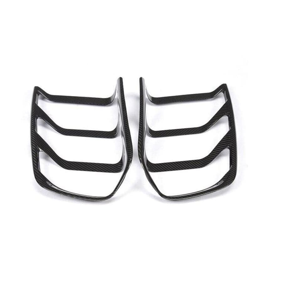 Ford Mustang (6th Gen.) Pre-Facelift Carbon Fibre Rear Light Insert Trims - Twenty Two Tuning Rear Lights/ Tail Lamps