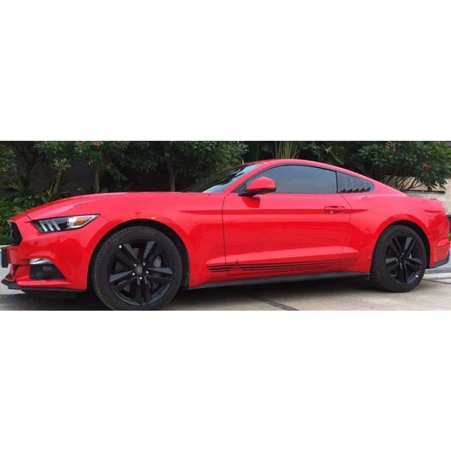 Ford Mustang (6th Gen.) Pre-Facelift Carbon Fibre Rear Window Trims - Twenty Two Tuning Rear Windows