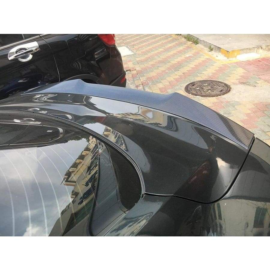 Ford Mustang (6th Gen.) Pre-Facelift V Style Carbon Fibre Rear Spoiler - Twenty Two Tuning Rear Spoiler