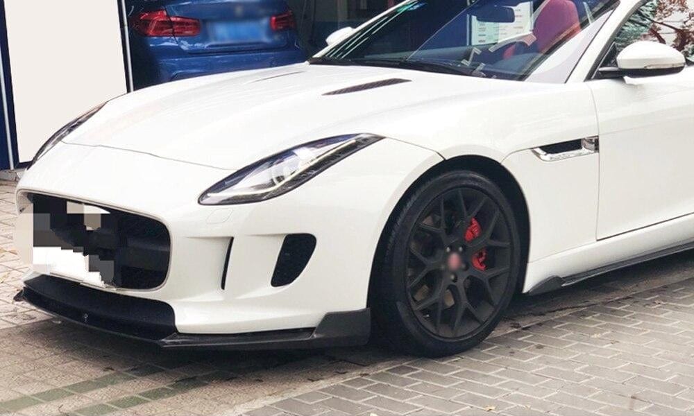 Jaguar F-Type (X152) SVR Style Carbon Fibre Front Lip Spoiler - Twenty Two Tuning Front Lip