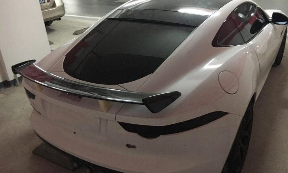 Jaguar F-Type (X152) SVR Style Carbon Fibre Rear Wing Spoiler - Twenty Two Tuning Rear Spoiler