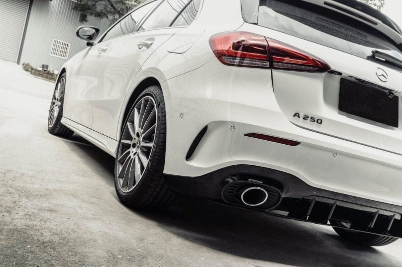 Mercedes Benz A-Class/A35 (W177) Edition 1 Style Gloss Black Rear Diffuser - Twenty Two Tuning Rear Diffuser