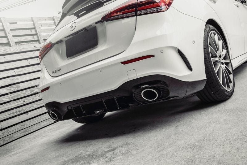 Mercedes Benz A-Class/A35 (W177) Edition 1 Style Gloss Black Rear Diffuser - Twenty Two Tuning Rear Diffuser