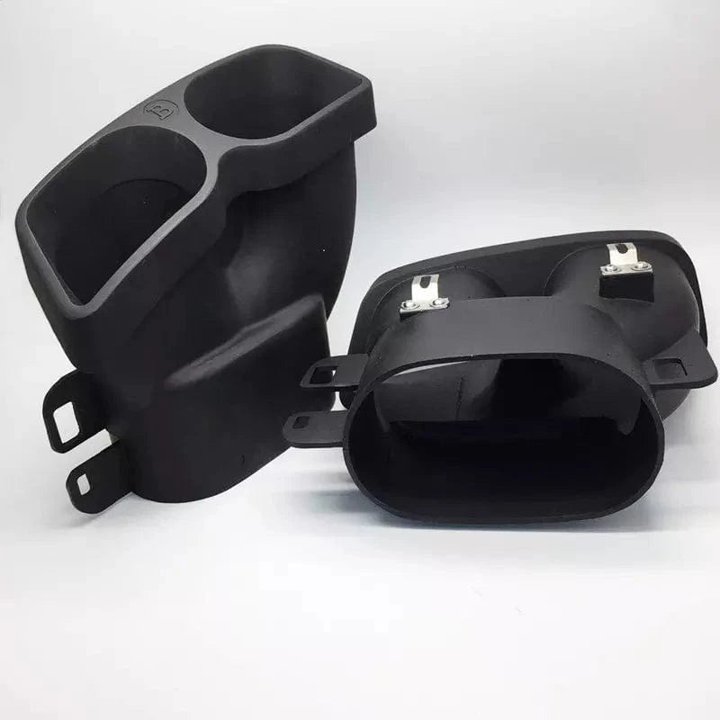 Mercedes Benz BRABUS Style Black Steel Exhaust Tips - Twenty Two Tuning Exhaust Tips