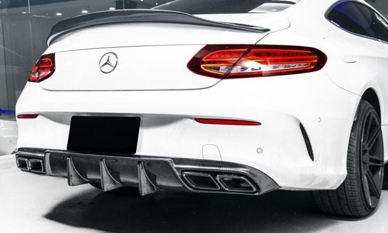 Mercedes Benz C-Class/C43/C63 (C205) PSM Style Carbon Fibre Rear Spoiler - Twenty Two Tuning Rear Spoiler
