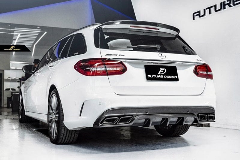 Mercedes Benz C-Class/C43/C63 (S205) Future Design Carbon Fibre Rear Spoiler - Future Design Rear Spoiler