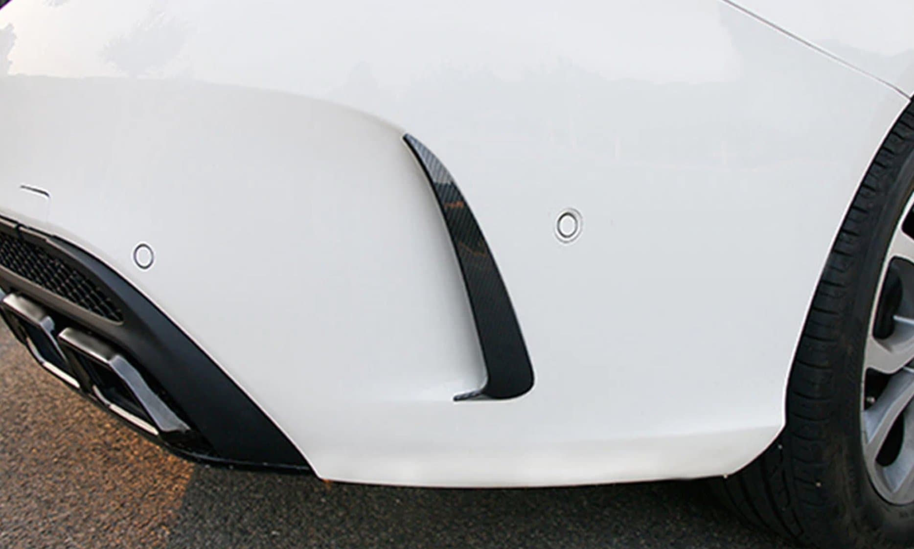 Mercedes Benz C-Class/C43/C63 (W205/C205) Carbon Fibre Rear Canards - Twenty Two Tuning Rear Canards