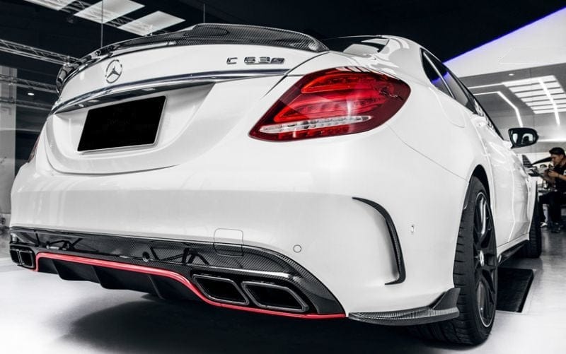 Mercedes Benz C-Class/C43/C63 (W205) Future Design Style Carbon Fiber Rear Spoiler - Twenty Two Tuning Rear Spoiler