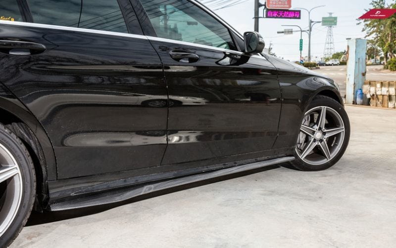 Mercedes Benz C-Class/C43/C63 (W205/S205) PSM Dynamic GT Carbon Fibre Side Skirts - PSM Dynamic Side Skirts