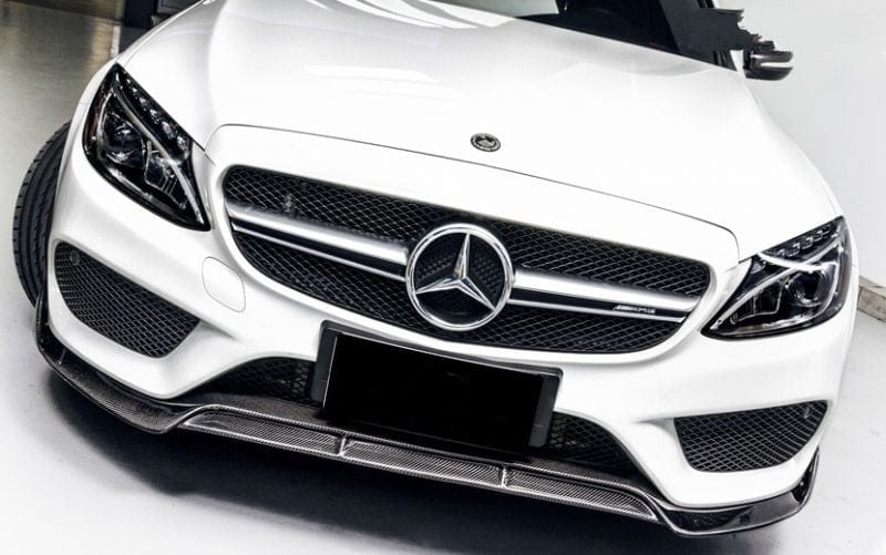 Mercedes Benz C-Class/C43 (W205/C205/S205) BRABUS Style Carbon Fibre Front Lip - Twenty Two Tuning Front Lip