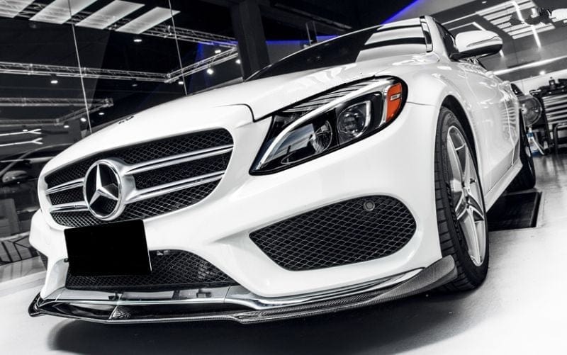 Mercedes Benz C-Class/C43 (W205/S205/C205) Future Design Style Carbon Fibre Front Lip Spoiler - Twenty Two Tuning Front Lip