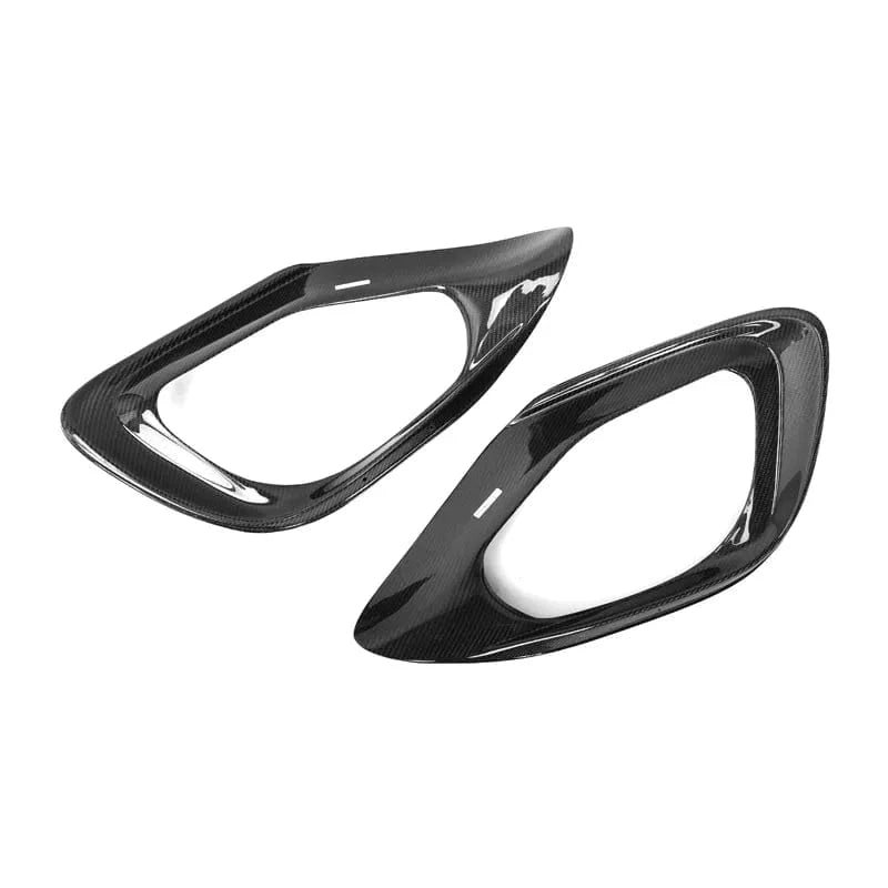 Mercedes Benz C-Class/C43 (W206/S206) BRABUS Style Carbon Fibre Front Vent Trims - Twenty Two Tuning Front Canards/Bumper Inserts