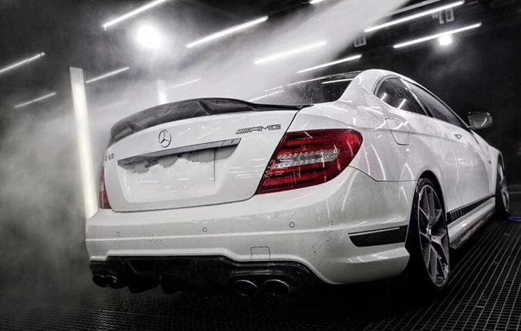 Mercedes Benz C-Class/C63 (C204) Coupe Renntech Style Carbon Fibre Rear Spoiler - Twenty Two Tuning Rear Spoiler