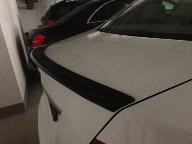 Mercedes Benz C-Class/C63 (W204) AMG Style Carbon Fiber Rear Spoiler - Twenty Two Tuning Rear Spoiler