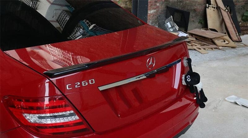 Mercedes Benz C-Class/C63 (W204) Renntech Style Carbon Fibre Rear Spoiler - Twenty Two Tuning Rear Spoiler