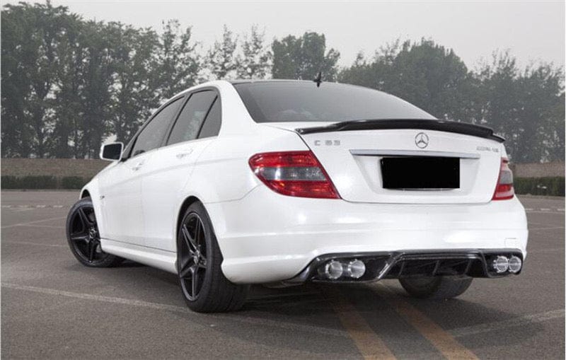 Mercedes Benz C-Class/C63 (W204) Renntech Style Carbon Fibre Rear Spoiler - Twenty Two Tuning Rear Spoiler