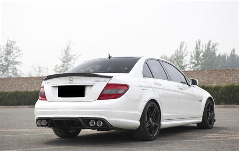 Mercedes Benz C-Class/C63 (W204) Renntech Style Carbon Fibre Rear Spoiler - Twenty Two Tuning Rear Spoiler
